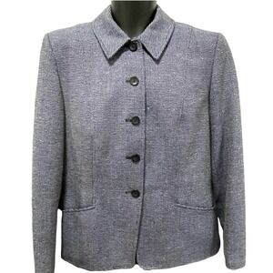 Vintage Pendleton 4 Button Wool Blend Blazer Blue Women's Size 10